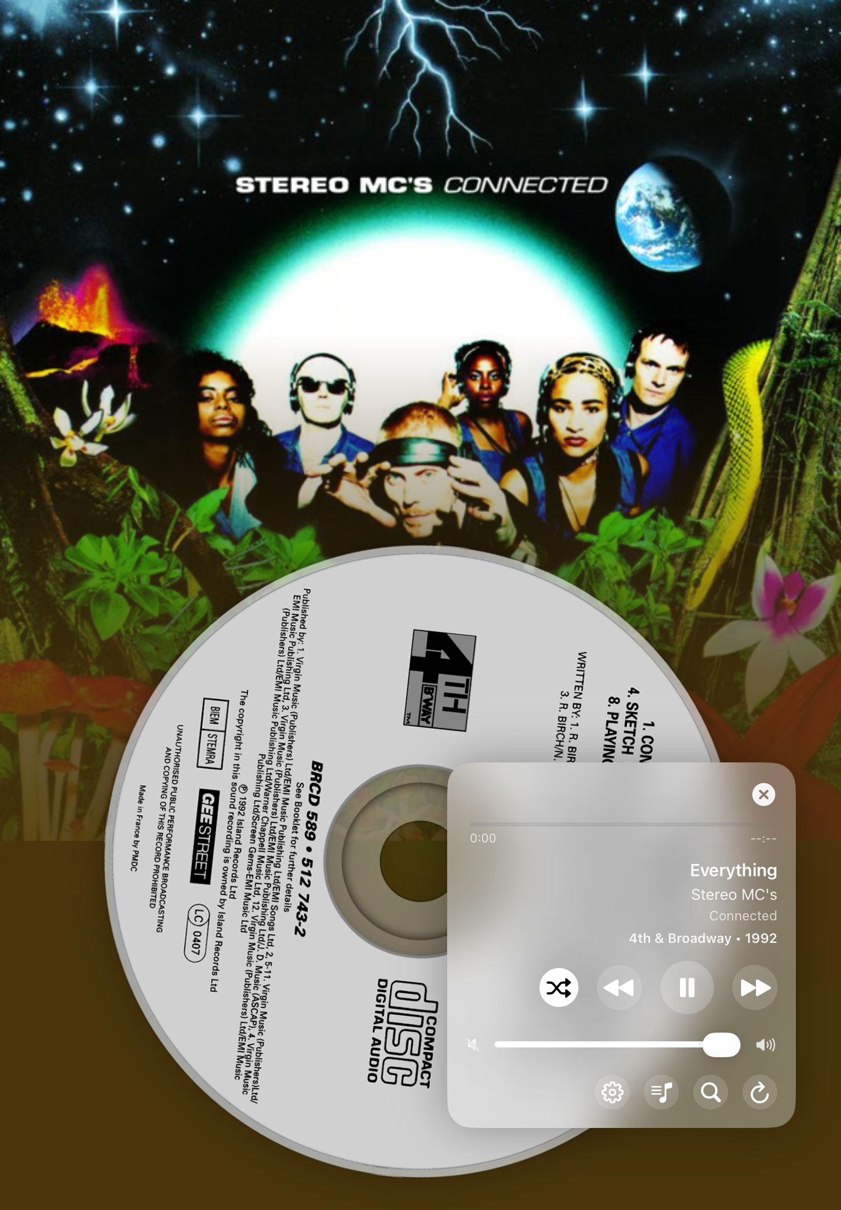 MusicCovered Remote on iPad - Alternative View